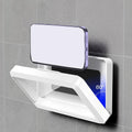 360° Rotating Bathroom Phone Case, Wall Mounted Shower Phone Holder, Waterproof Anti-Fog Phone Support Stand for Bathroom Toilet